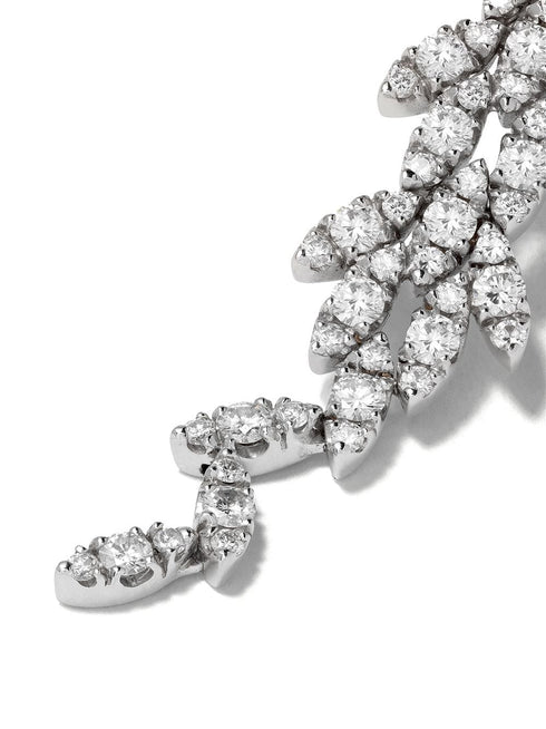 18kt white gold Ghirlanda diamond earrings